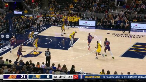 《NBA全场集锦》【原声】太阳117-104步行者 布克21+5携手保罗19+9轻取对手