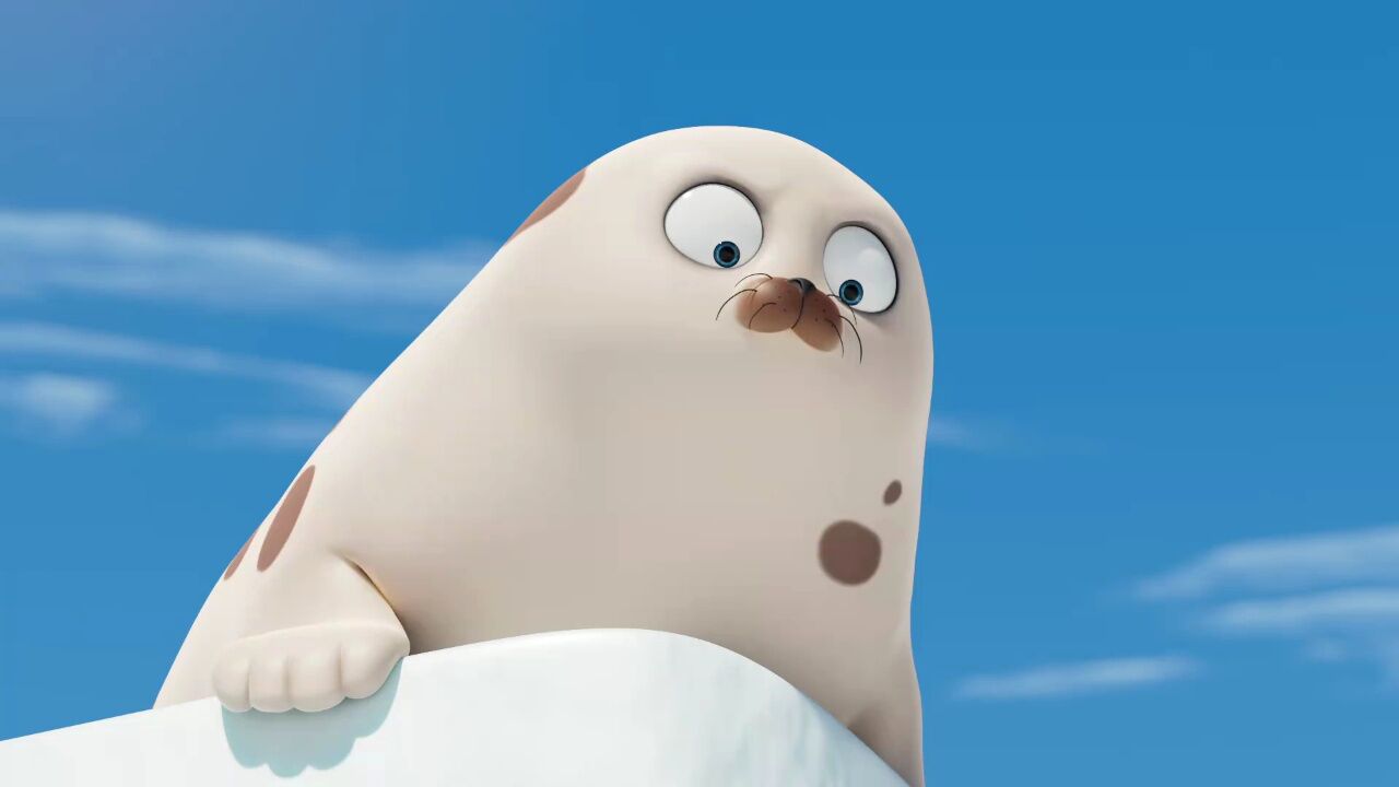 小海豹冰川跳水