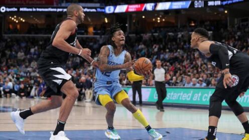 《NBA全场集锦》【原声】快船141-132灰熊 威斯布鲁克36+10力压莫兰特36+9
