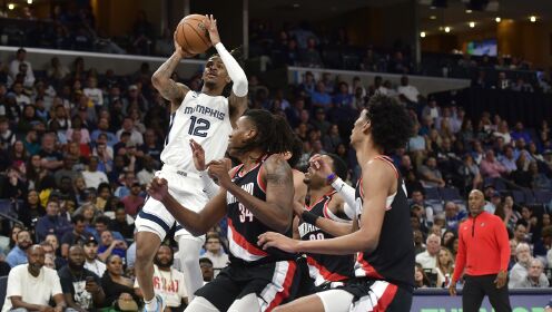 《NBA全场集锦》【球星】莫兰特vs开拓者集锦 全场23+6+9滞空大风车秀翻全场