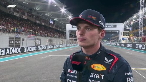 纵情F1_2023F1阿布扎比大奖赛正赛维斯塔潘22场19胜收官_【采访】维斯塔潘:取得的成绩离不开车队的帮助感谢来自世界各地车迷的支持_高清 ...