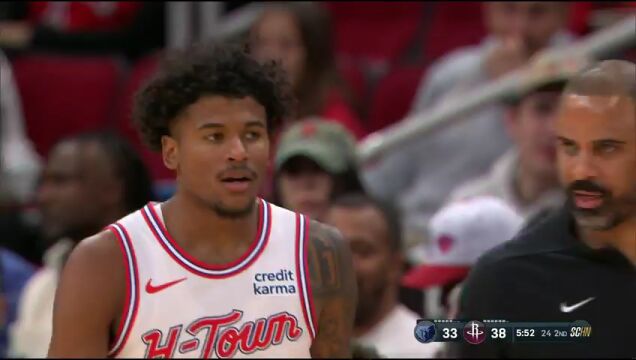 NBA常规赛：灰熊vs火箭第2节英文原声回放