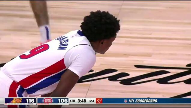 NBA季前赛：太阳vs活塞英文原声全场回放