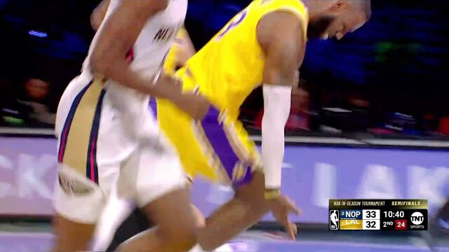 NBA季中锦标赛半决赛·鹈鹕89-133湖人