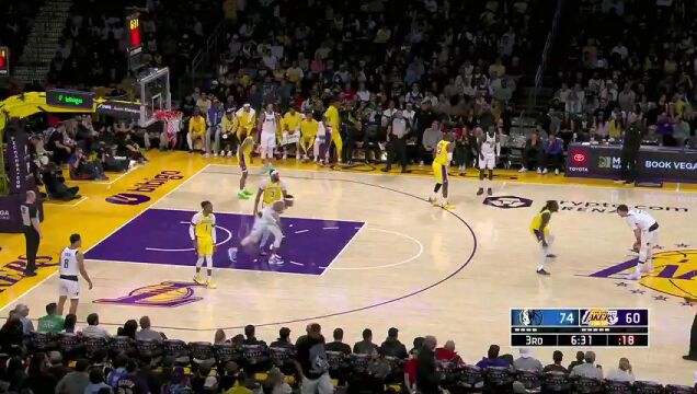 独行侠vs湖人第3节中文解说回放