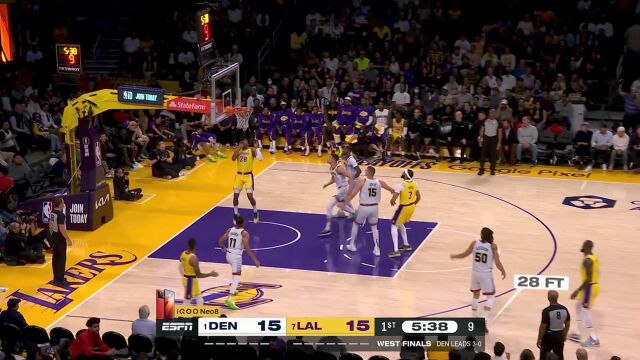 回顾湖人vs掘金交手记录 湖人能否报季后赛被横扫之仇