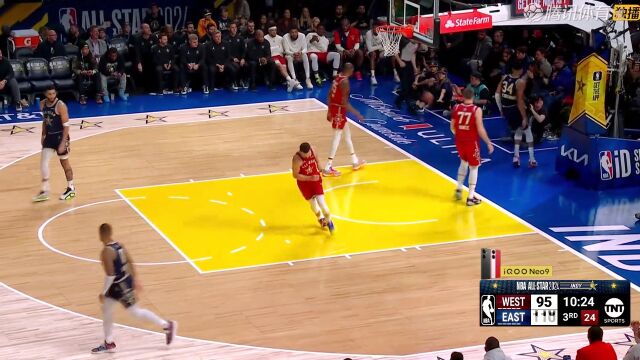 哈利伯顿vs西部明星队 全场32+7+6