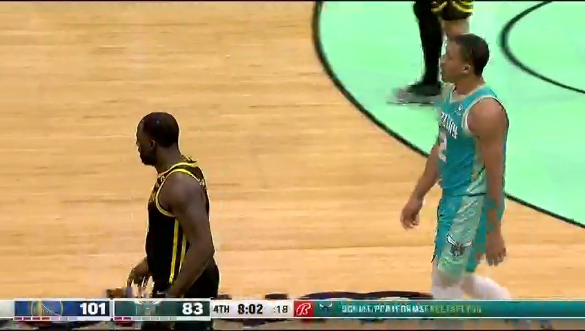 【回放】nba常规赛:勇士vs黄蜂第4节英文原声回放