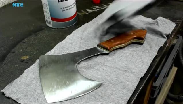 用坏的高速钢锯片制作一把斩骨刀
