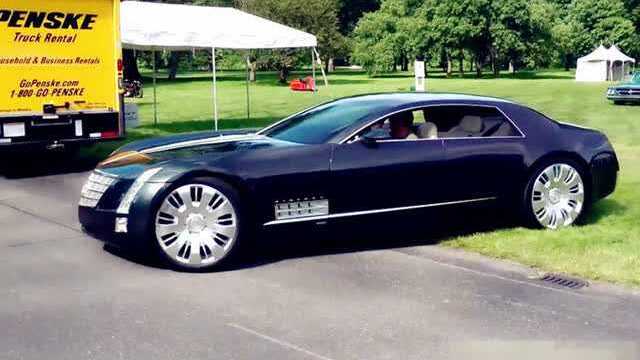 街拍凯迪拉克v16跑车,布加迪也才16缸!_腾讯视频