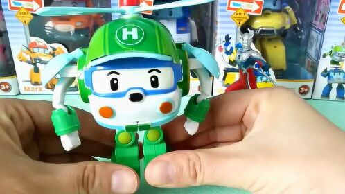 亲子木东说  奥特曼小猪佩奇的好朋友变形警车直升飞机海利