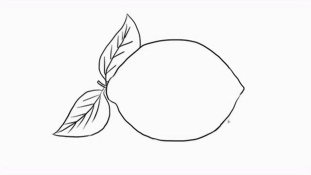 水果之柠檬幼儿亲子简笔画 宝宝轻松学画画