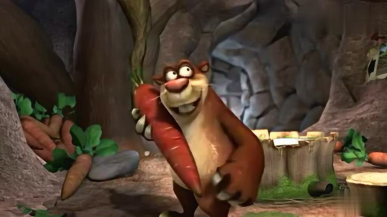 熊出没之环球大冒险萝卜头跑回家却被光头强用高科技电钻吓坏了