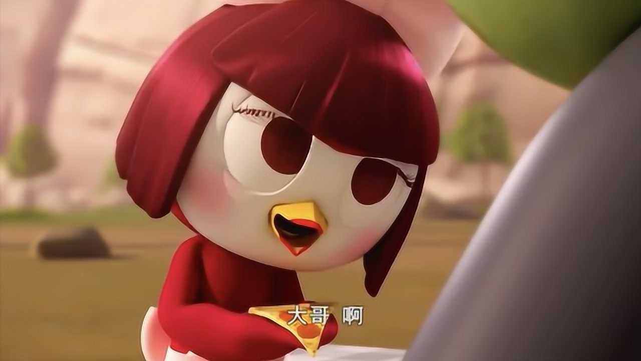 迷你特工队:赛米伪装成披萨店坐广告的女生,这造型真是难为赛米了