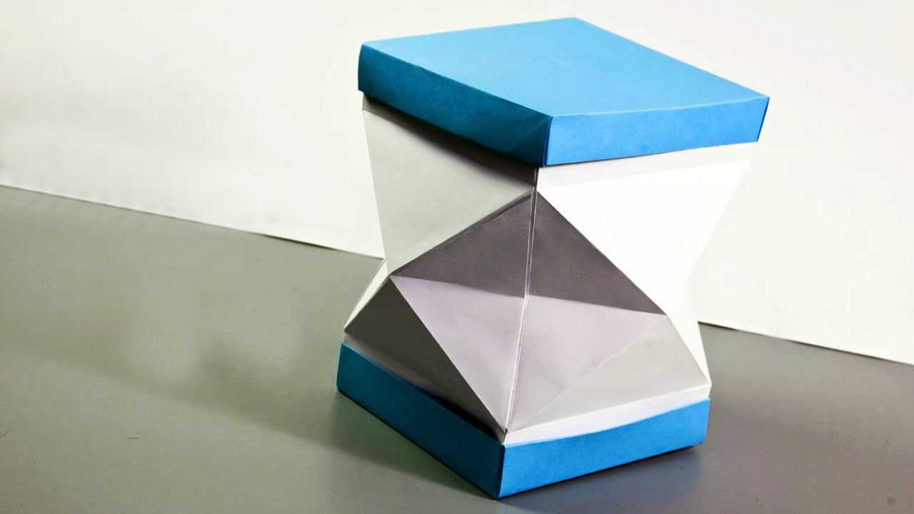 创意折纸教你如何制作一个钻石纸盒子