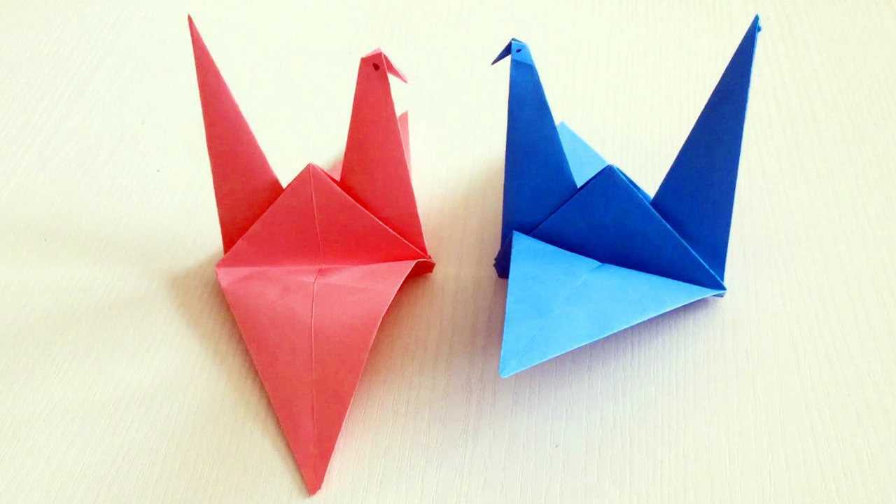 折纸千纸鹤一步一步教你折一个漂亮的千纸鹤