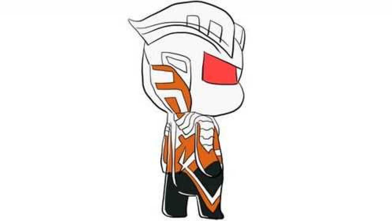 黑色的q版赛罗奥特曼儿童卡通简笔画_腾讯视频