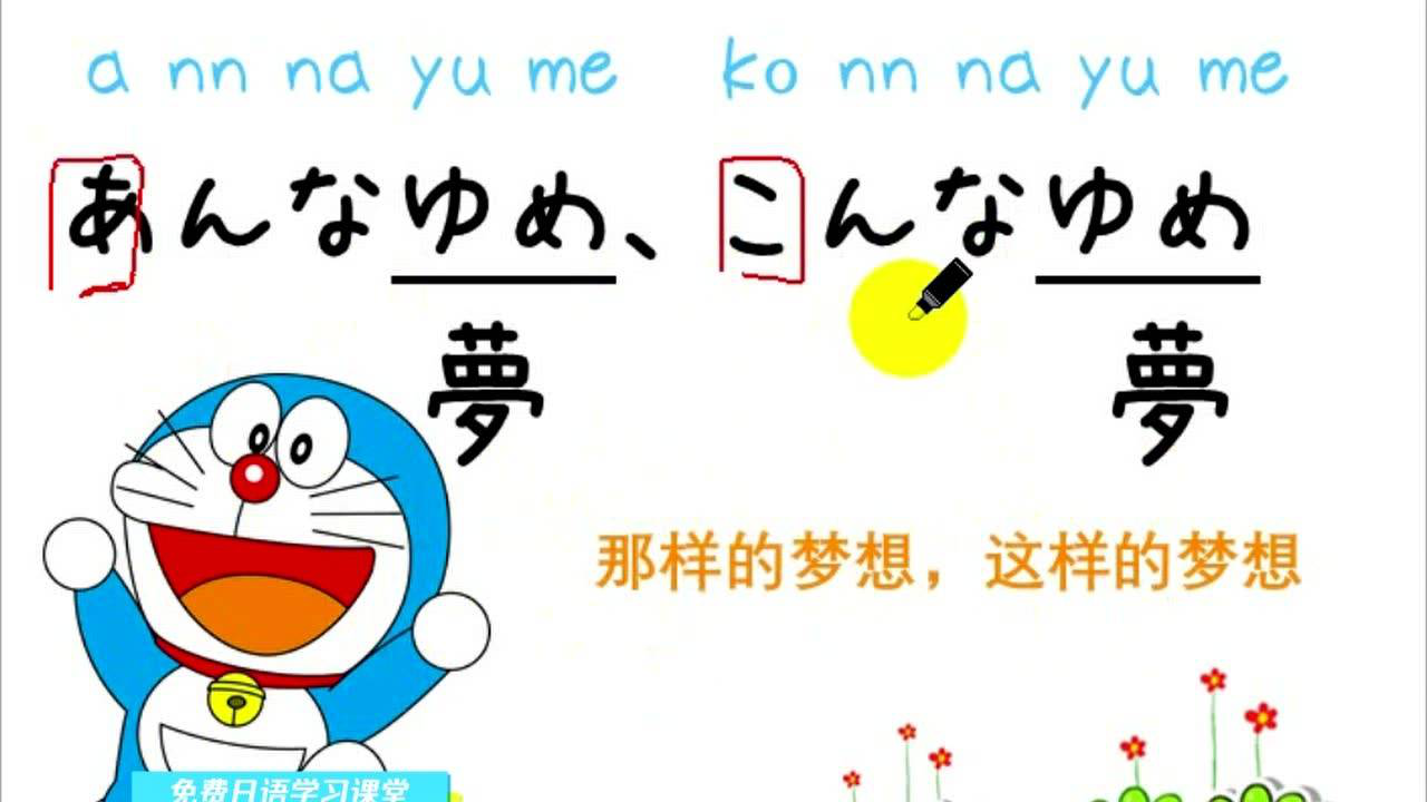 【日语歌教学】哆啦a梦op- 不会唱没关系~我们教你唱