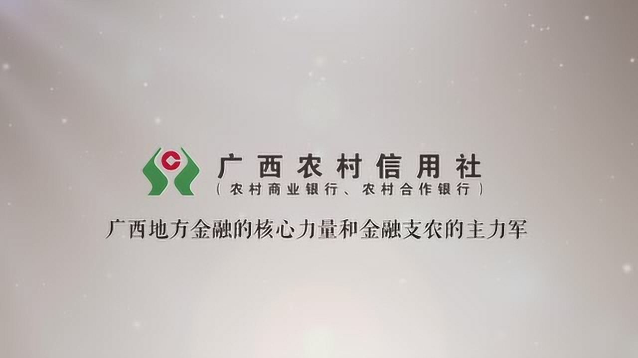 广西农村信用社地方金融核心力量和金融支农的主力军