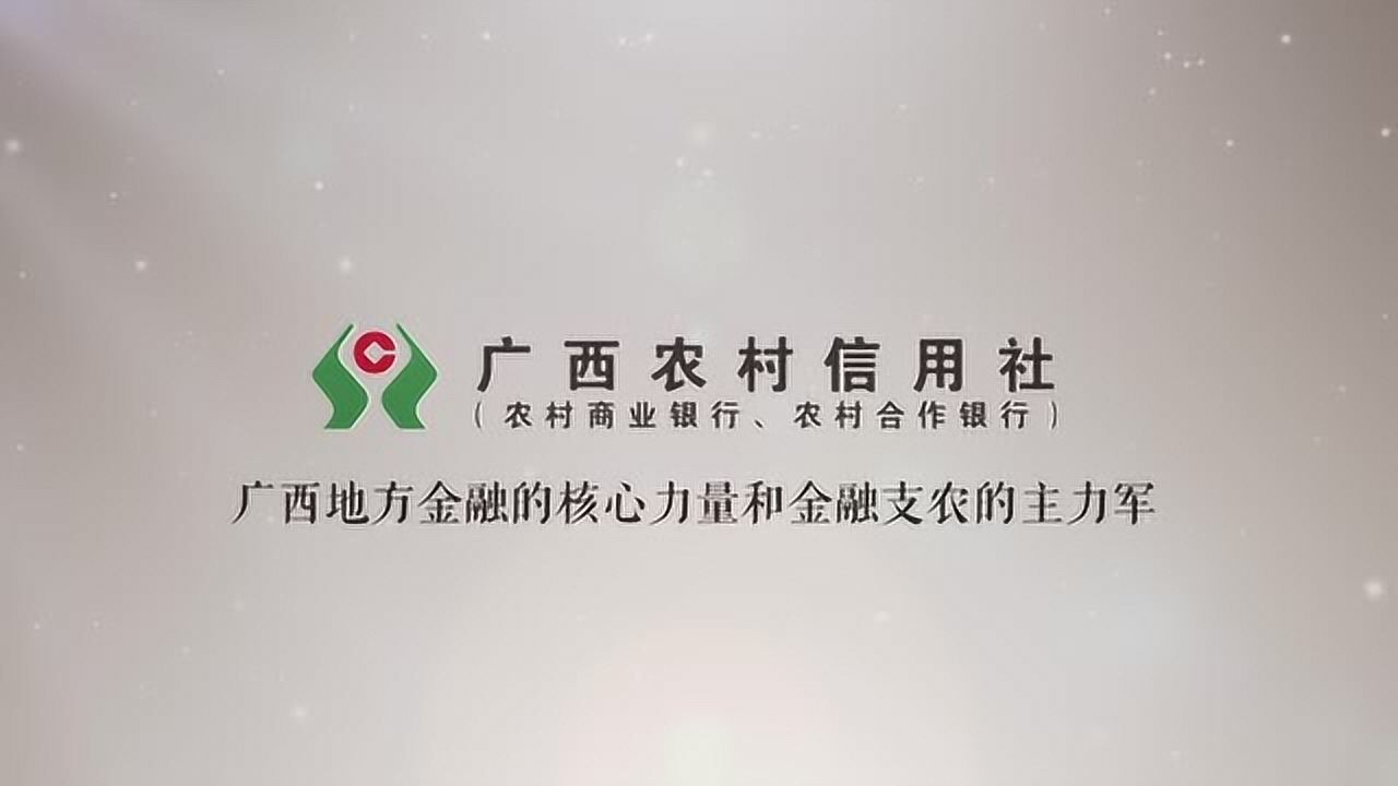 广西农村信用社地方金融核心力量和金融支农的主力军