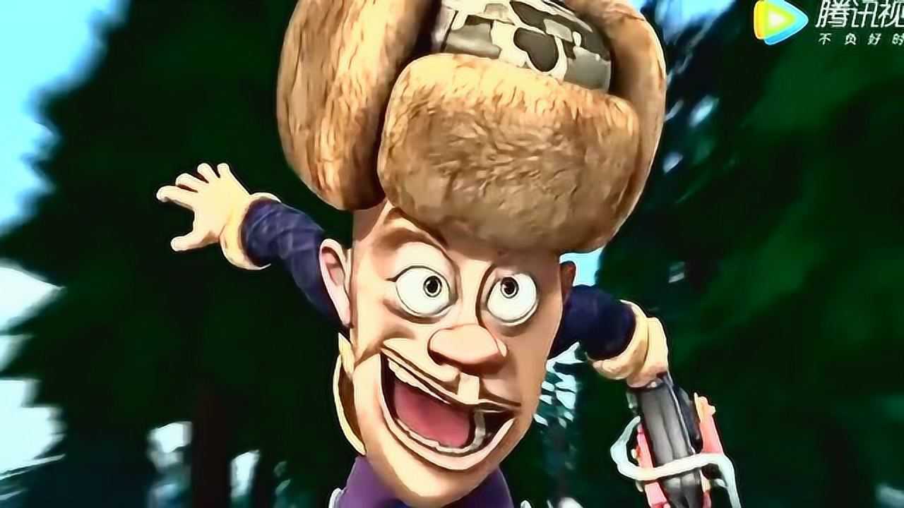 熊出没光头强穿上高科技飞速火箭靴终于没有人能阻止我砍树了