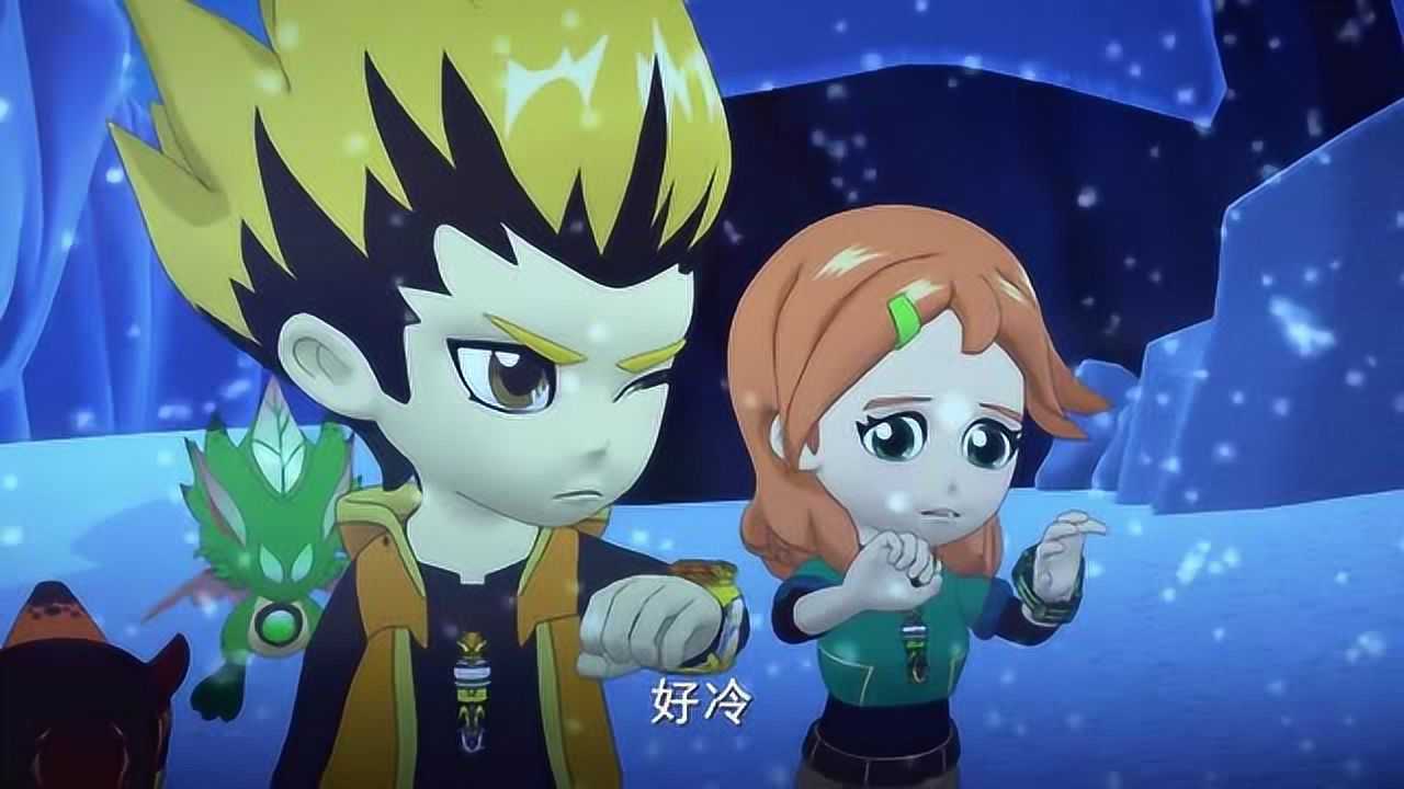 《斗龙战士》东方末拉蓝天画的小手手被队友发现,脸红的样子超可爱