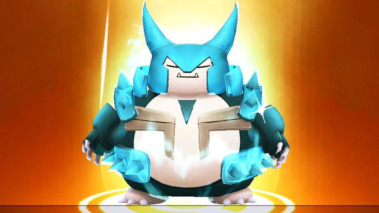 口袋妖怪 "天神下凡"最肥最萌草钢系卡比兽mega2阶进化