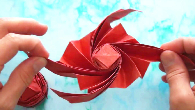 教你折纸"螺旋丸",制作时要泡在水里,火影忍者螺旋丸折纸教程