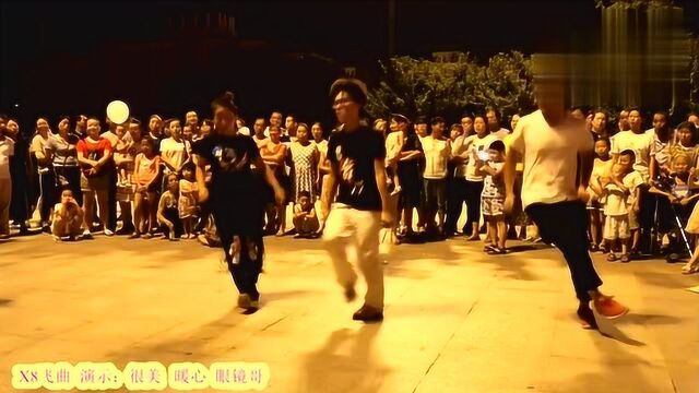 13步动感x8飞曲,三人组合跳的真好看,胖哥跳舞最有范