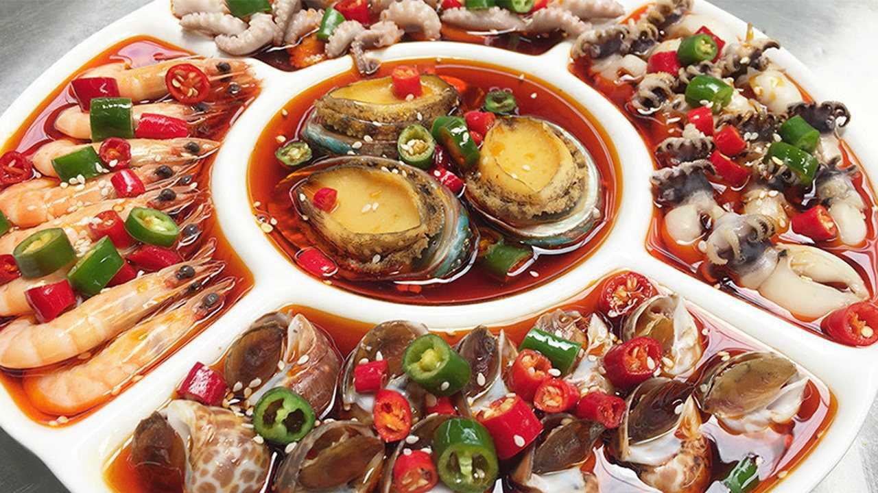 微酸甜辣冷卤捞汁小海鲜的做法