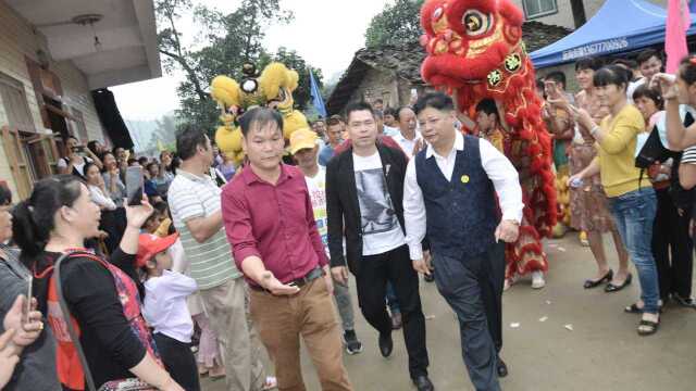 防城港谢氏龙朝谢公祠堂祭祖+迎接谢有才歌手