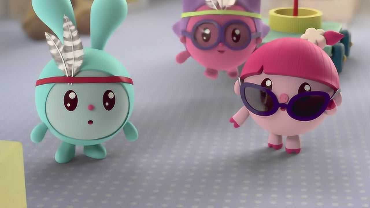 瑞奇宝宝跳跳打破了一个泡泡发现了更多美丽的彩虹泡泡