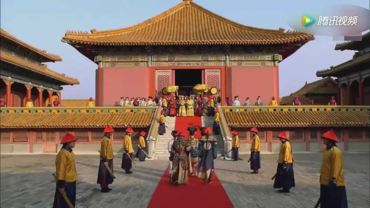 半幅皇后仪仗迎熹妃回宫合宫妃嫔等待大阵仗