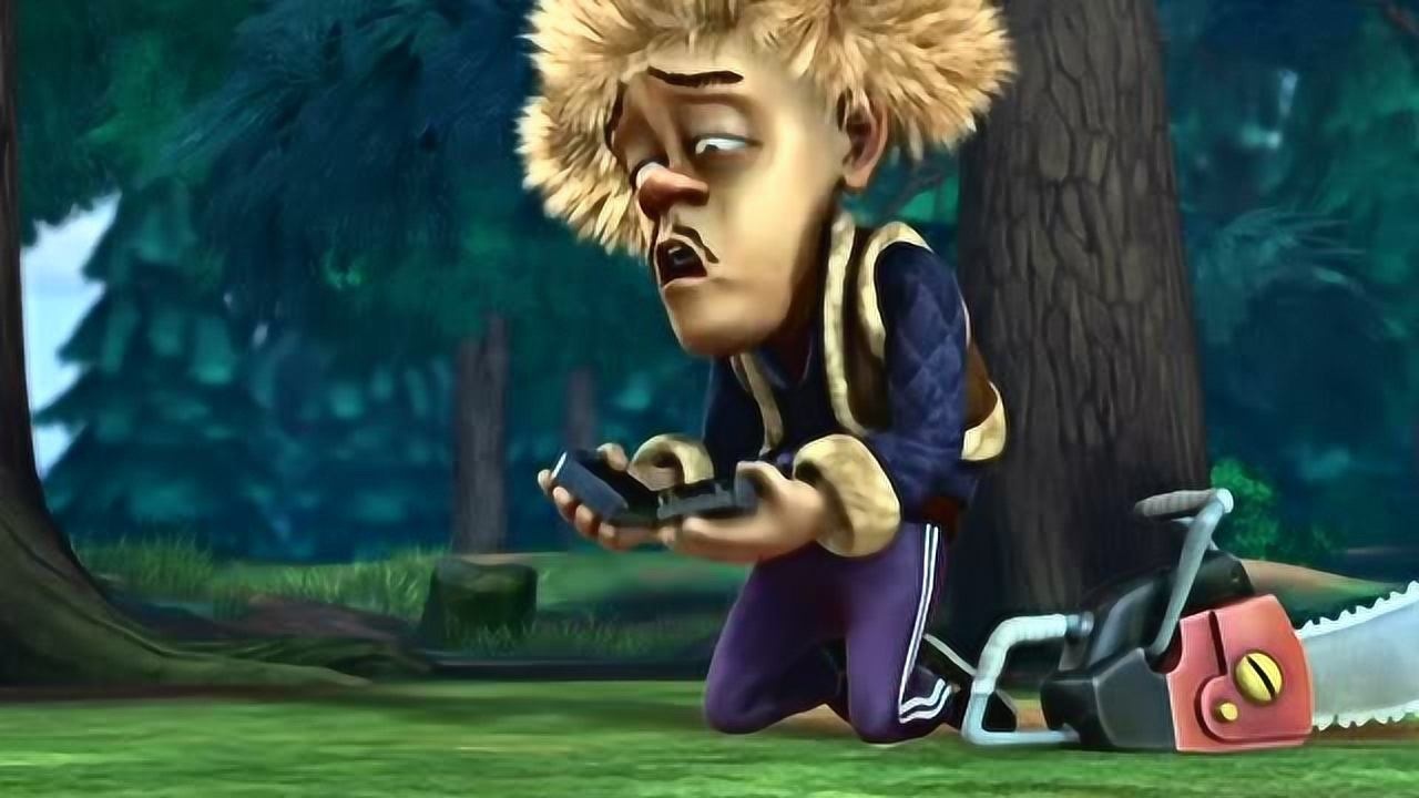 熊出没:光头强的手机被锯坏了