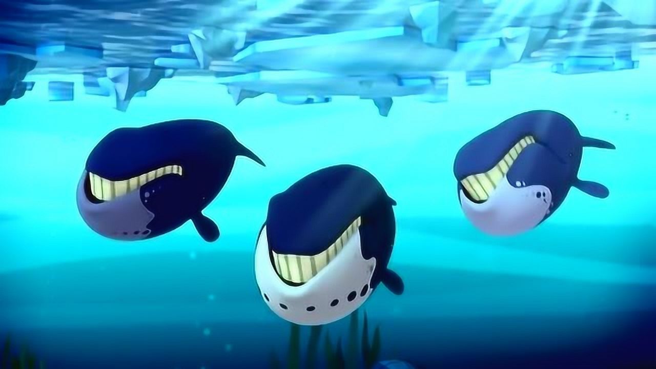 海底小纵队:弓头鲸在北极是最强壮最结实的生物了