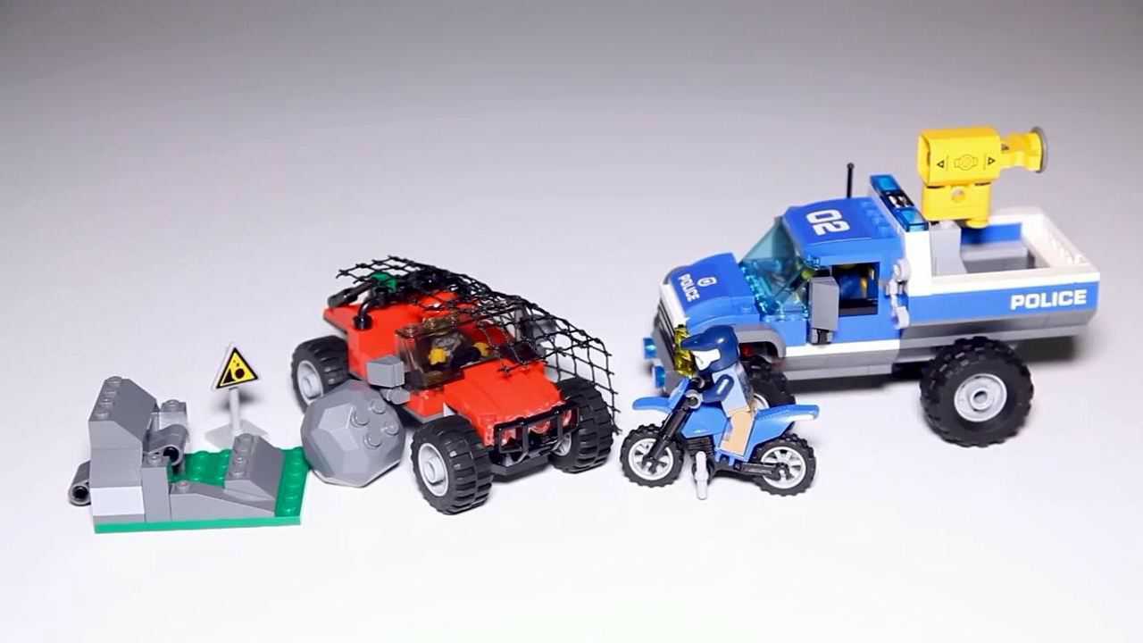 乐高积木城市系列60172泥巴路追击