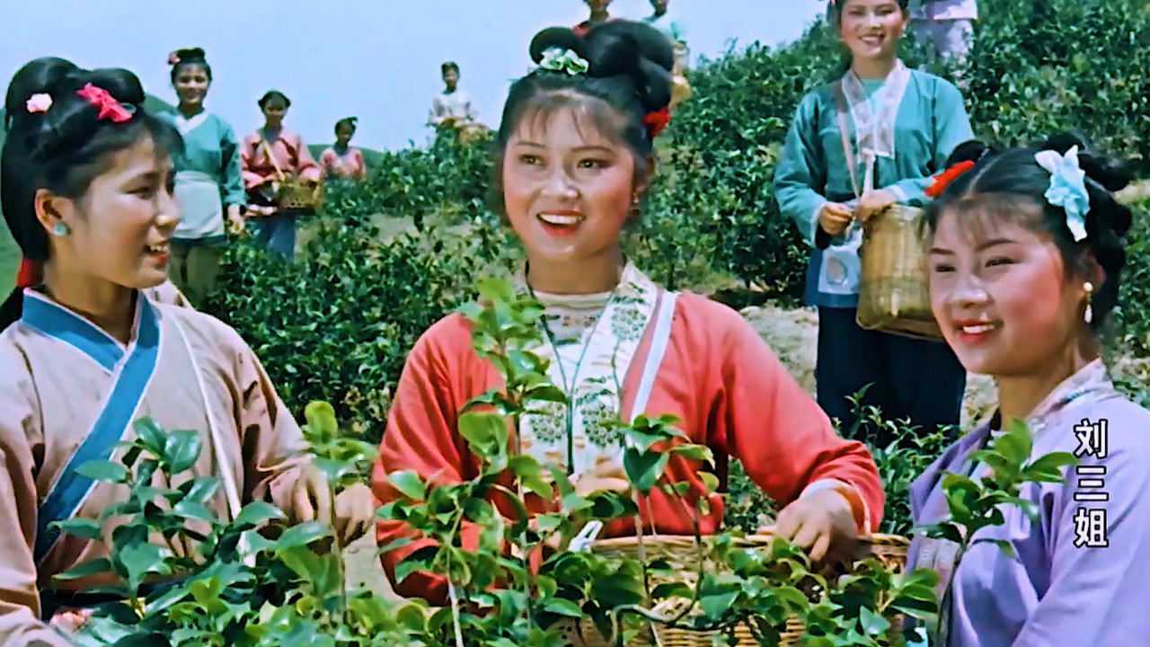 1960戏曲电影刘三姐原声插曲采茶姑娘茶山走演唱傅锦华