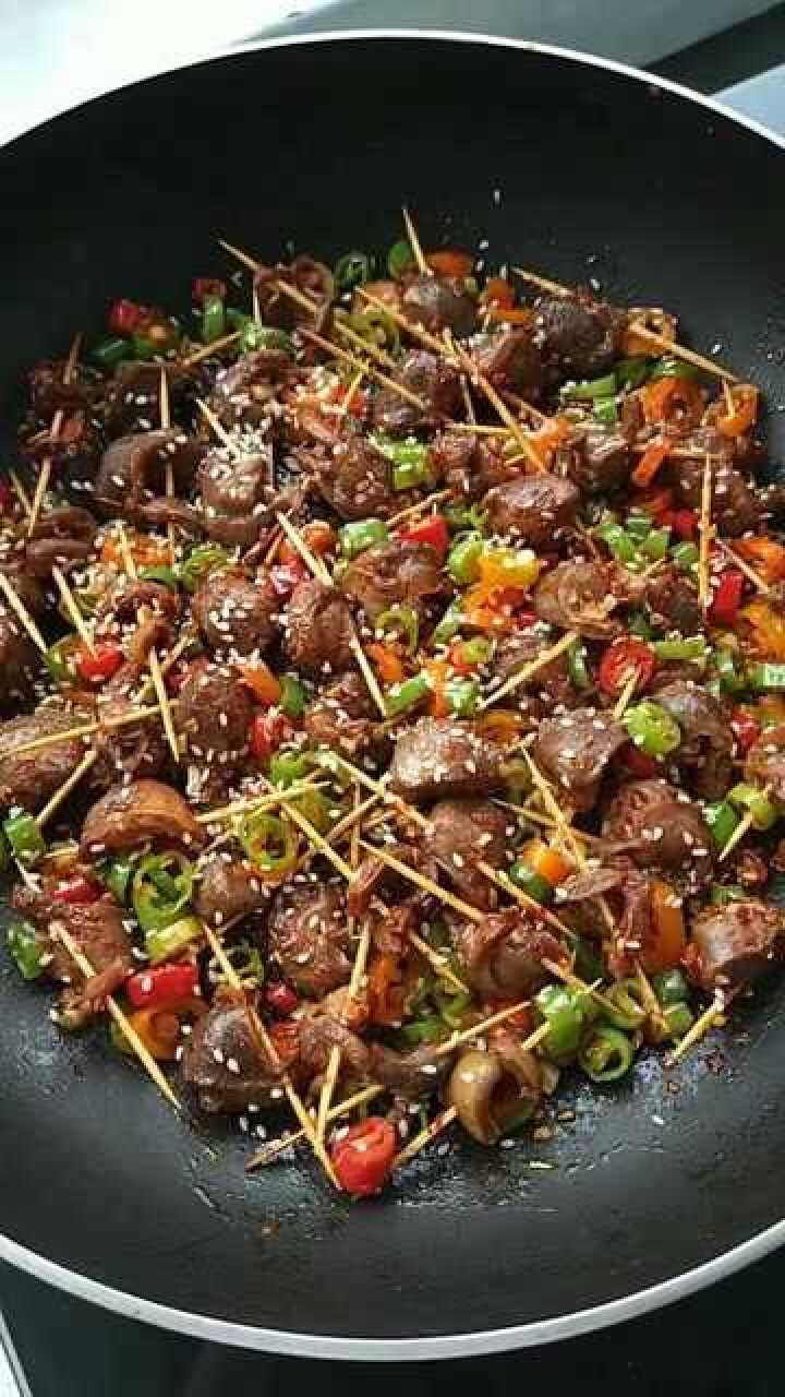 好吃的香辣鸡胗
