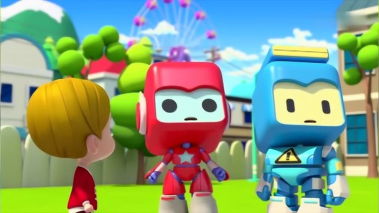 百变布鲁可:鲁鲁变身高空作业车,去救爬到屋顶的杰森