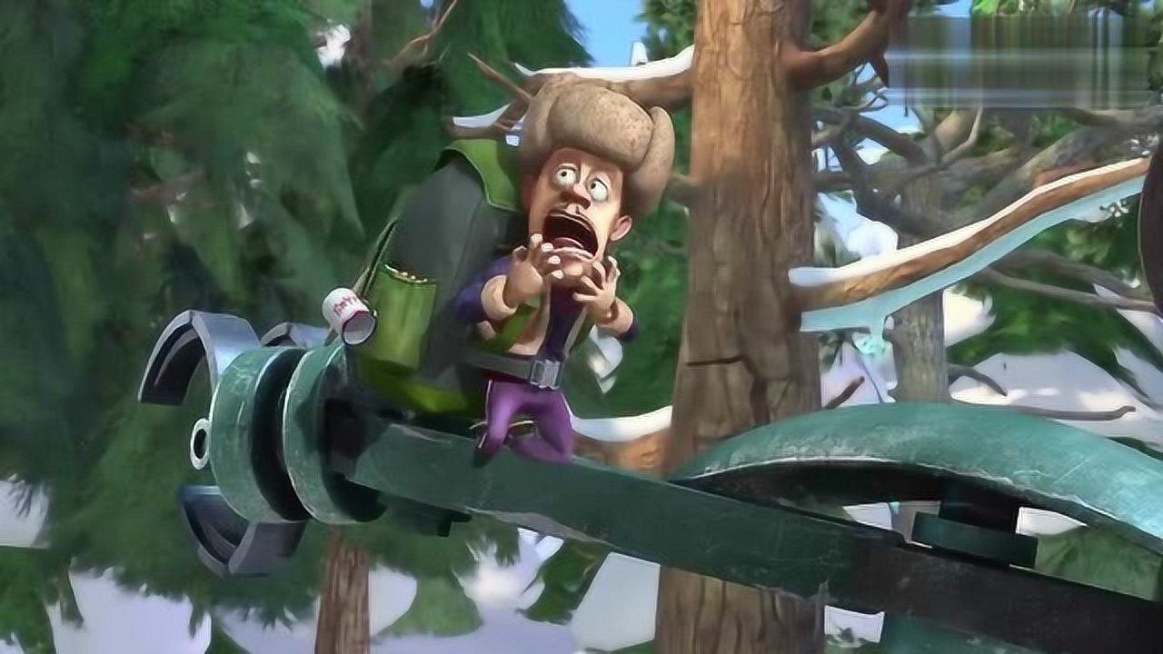 熊出没:李老板的机器人狠起来,连自己的胳膊都砍