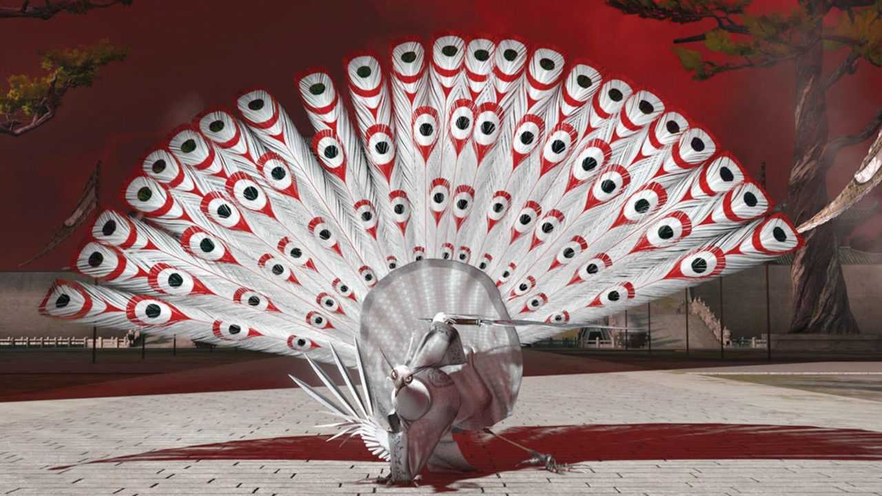 三分钟看完功夫熊猫2被大反派沈王爷圈粉白孔雀太惊艳了