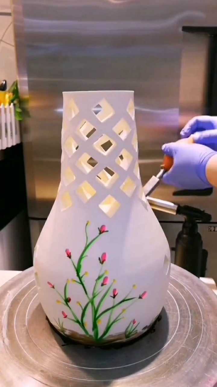 陶艺蛋糕花瓶制作
