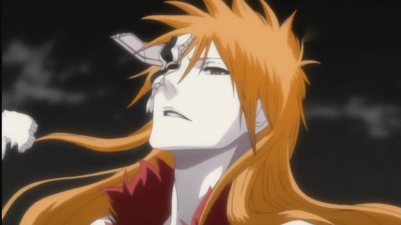 死神:牛头一护面具破裂的瞬间真是太帅了,第一次见这么酷的一护!