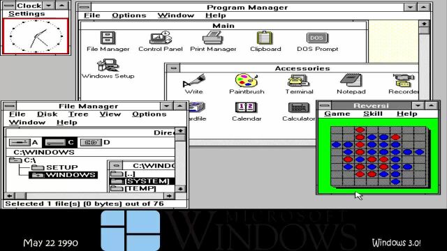 看windows的发展历史,从第一代1.0到win10