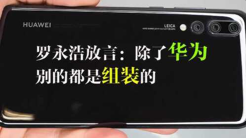 罗永浩说:"除了华为手机,其他都是组装机!"事实当真如此?
