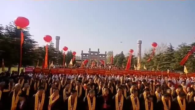 天下2000多名蔡氏齐聚上蔡祭祖