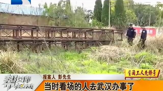 价值百万的工地塔吊电梯被盗窃,窃贼竟当废铁卖,卖5000不亏吗?