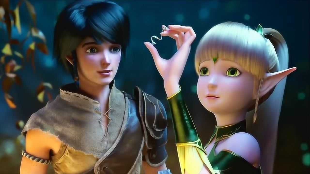 龙之谷之精灵王座莉雅为小鱼做了一把弓小鱼为她做了个护指