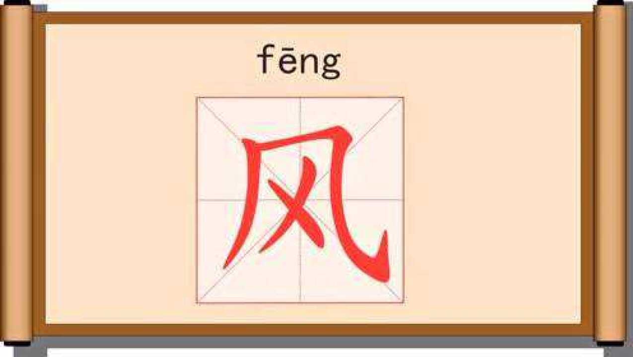 一年级语文下册写字表笔画笔顺写字课风风车的风