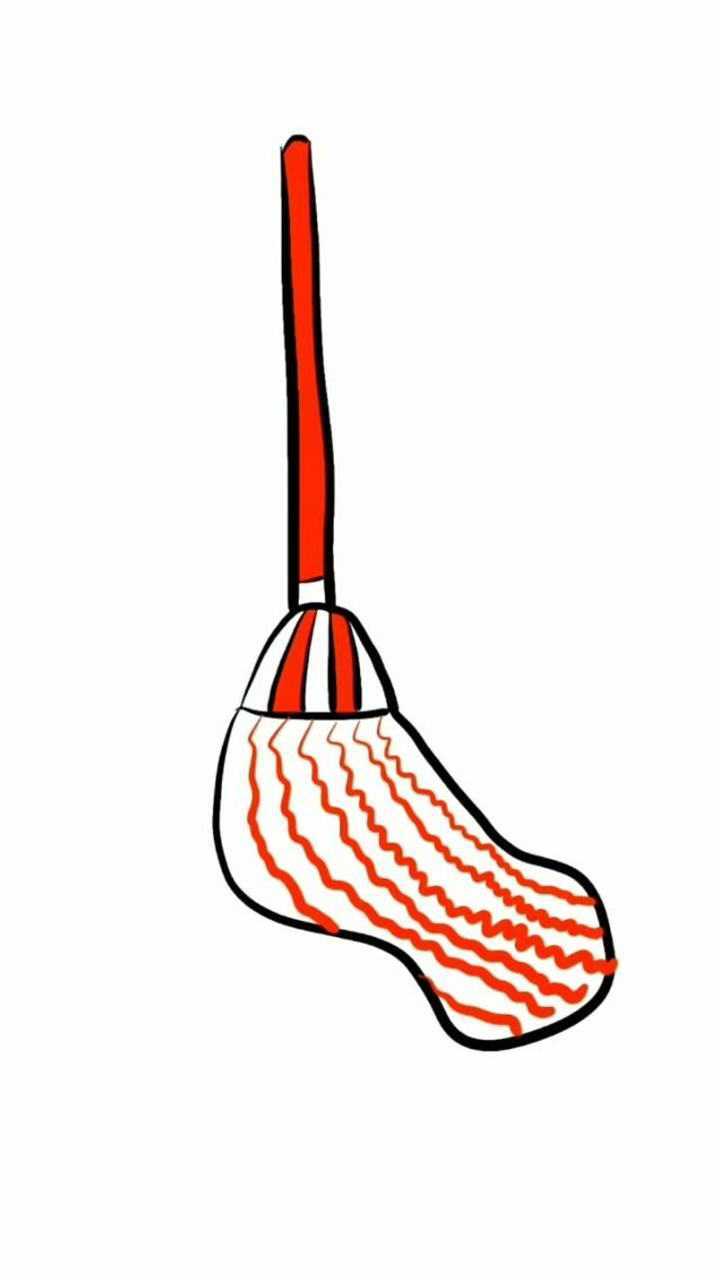 今天教大家画简笔画拖把这么简单你一定能学会